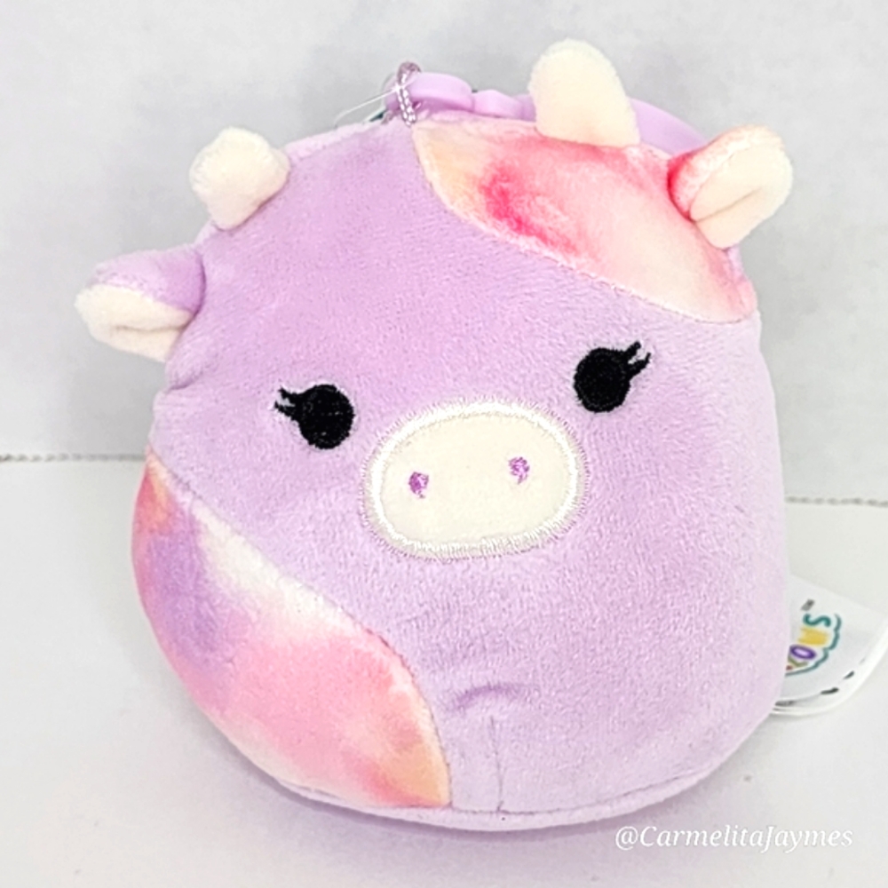 SURI 🌄🐮 FTM Lavender & Pink Tie Dye Sunset Cow Clip Original Squishmallow NWT